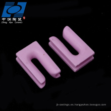 Piezas de u-type de textil de cerámica color alúmina rosa
